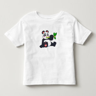 Panda met Bamboo Kinder Shirts