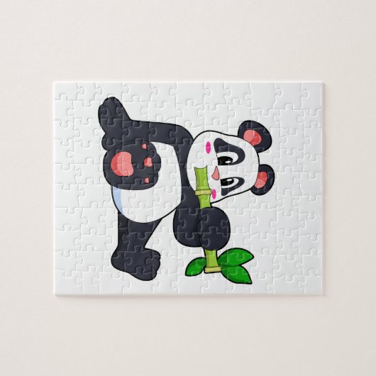 Panda met Bamboo Legpuzzel (Horizontaal)