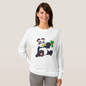 Panda met Bamboo T-shirt (Voorkant volledig)