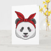 Panda met Bandana Kaart (Gele Bloem)