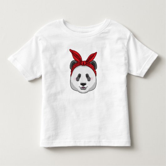 Panda met Bandana Kinder Shirts (Voorkant)
