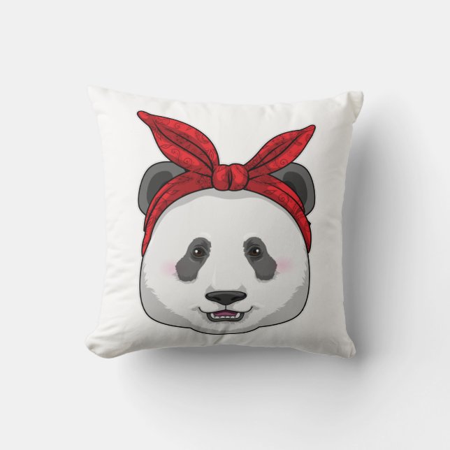 Panda met Bandana Kussen (Voorkant)