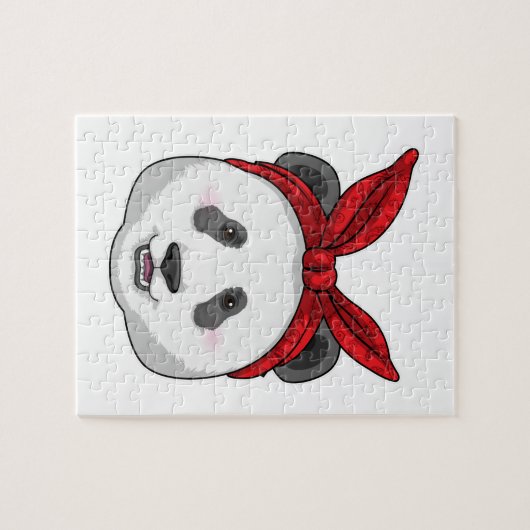 Panda met Bandana Legpuzzel (Horizontaal)