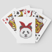 Panda met Bandana Pokerkaarten (Achterkant)