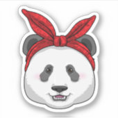 Panda met Bandana Sticker (Voorkant)