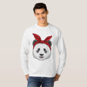 Panda met Bandana T-shirt (Voorkant volledig)