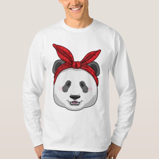 Panda met Bandana T-shirt (Voorkant)