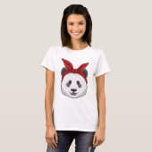 Panda met Bandana T-shirt (Voorkant volledig)