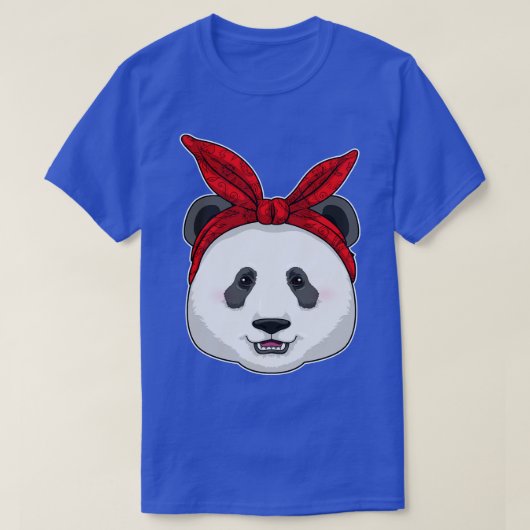 Panda met Bandana T-shirt (Design voorkant)