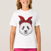 Panda met Bandana T-shirt (Voorkant)