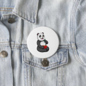 Panda met Bowl Ramen Ronde Button 7,6 Cm (In situ)