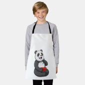 Panda met Bowl Ramen Schort (Gedragen)