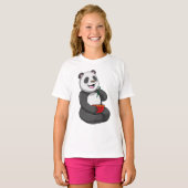 Panda met Bowl Ramen T-shirt (Voorkant volledig)