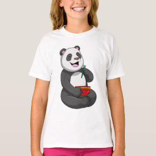 Panda met Bowl Ramen T-shirt