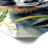 Panda met bril poster (Hoek)