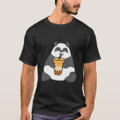Panda met bubbelthee t-shirt (Voorkant)