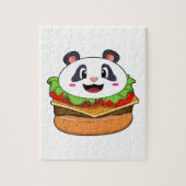 Panda met Burger Legpuzzel (Verticaal)