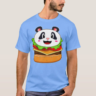 Panda met Burger T-shirt