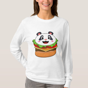 Panda met Burger T-shirt