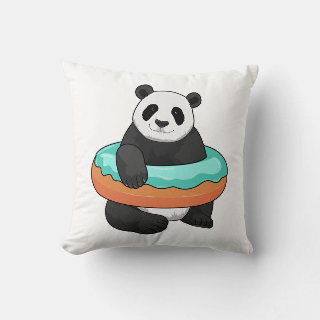 Panda met Donut Kussen (Voorkant)