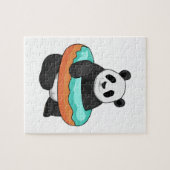 Panda met Donut Legpuzzel (Horizontaal)