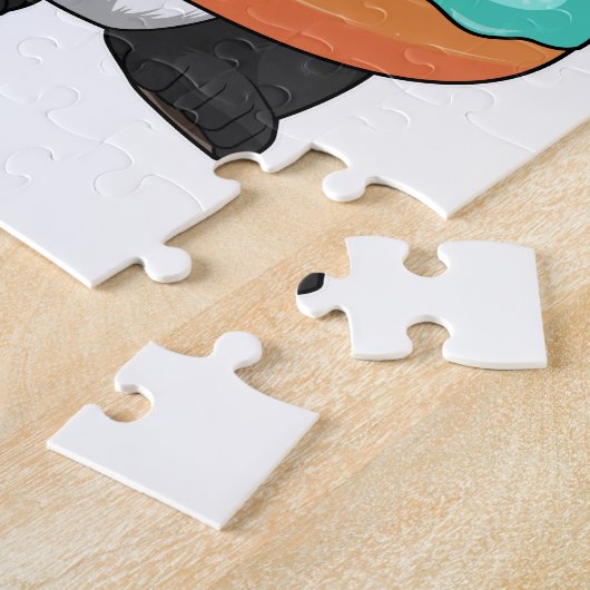 Panda met Donut Legpuzzel (Zijkant)