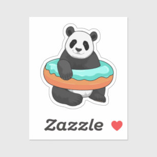 Panda met Donut Sticker