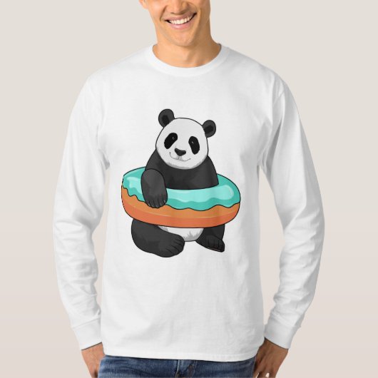 Panda met Donut T-shirt (Voorkant)