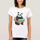 Panda met Donut T-shirt (Voorkant)