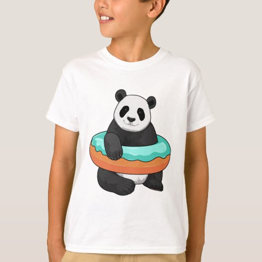 Panda met Donut T-shirt (Voorkant)