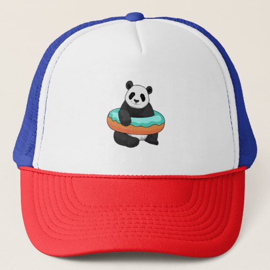 Panda met Donut Trucker Pet (Voorkant)