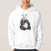 Panda met Drink Hoodie (Voorkant)