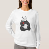 Panda met Drink T-shirt (Voorkant)