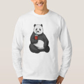 Panda met Drink T-shirt (Voorkant)