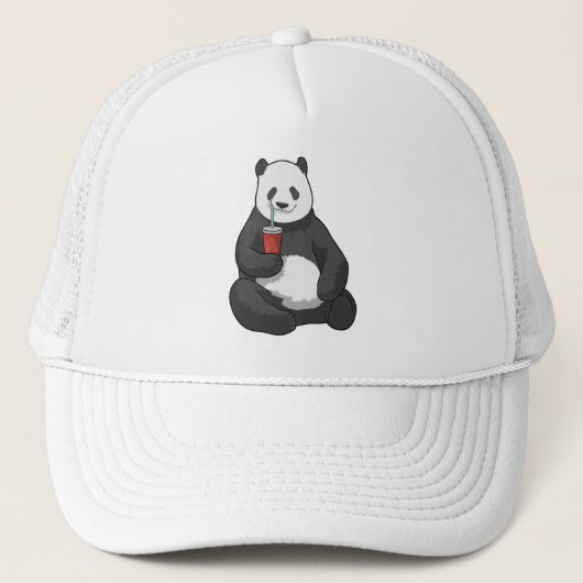 Panda met Drink Trucker Pet (Voorkant)