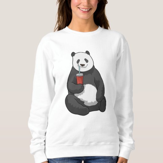 Panda met Drink Trui (Voorkant)