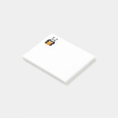 Panda met een basketbal post-it® notes (Schuin)