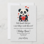 Panda met een Hart - Lief schilderij Kaart (Voorkant)