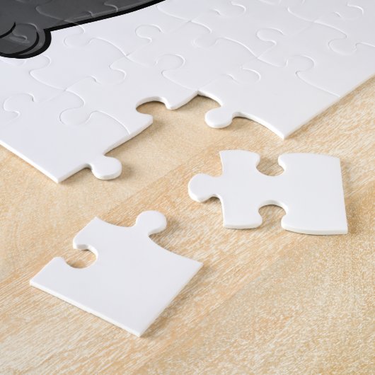 Panda met gezichtsmasker legpuzzel (Zijkant)