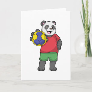 Panda met Handbal Sporten Kaart