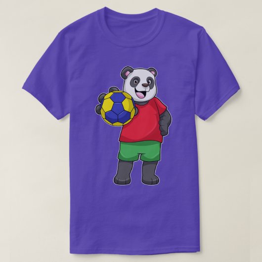 Panda met Handbalsport T-shirt (Design voorkant)