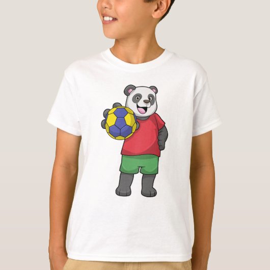Panda met Handbalsport T-shirt (Voorkant)