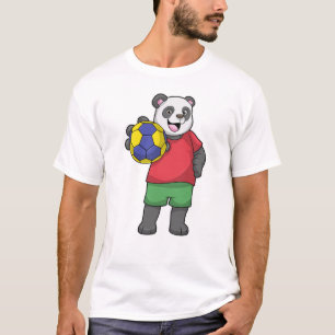 Panda met Handbalsport T-shirt