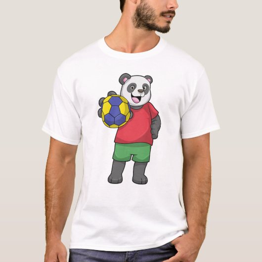 Panda met Handbalsport T-shirt (Voorkant)