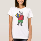 Panda met Handbalsport T-shirt (Voorkant)