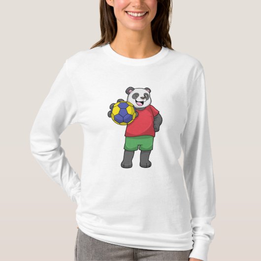 Panda met Handbalsport T-shirt (Voorkant)