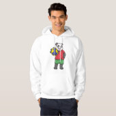 Panda met Handbalsporten Hoodie (Voorkant volledig)