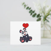 Panda met Hart Briefkaart (Staand voorkant)