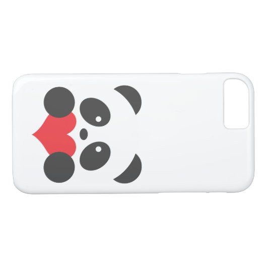 Panda met hart Case-Mate iPhone case (Achterkant (Horizontaal))