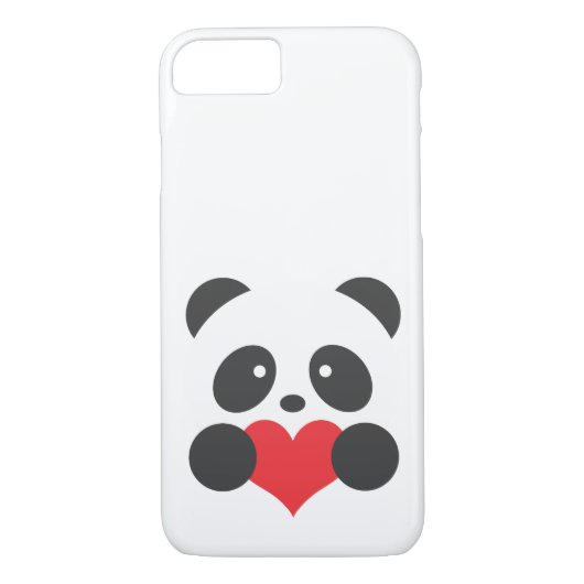 Panda met hart Case-Mate iPhone case (Achterkant)